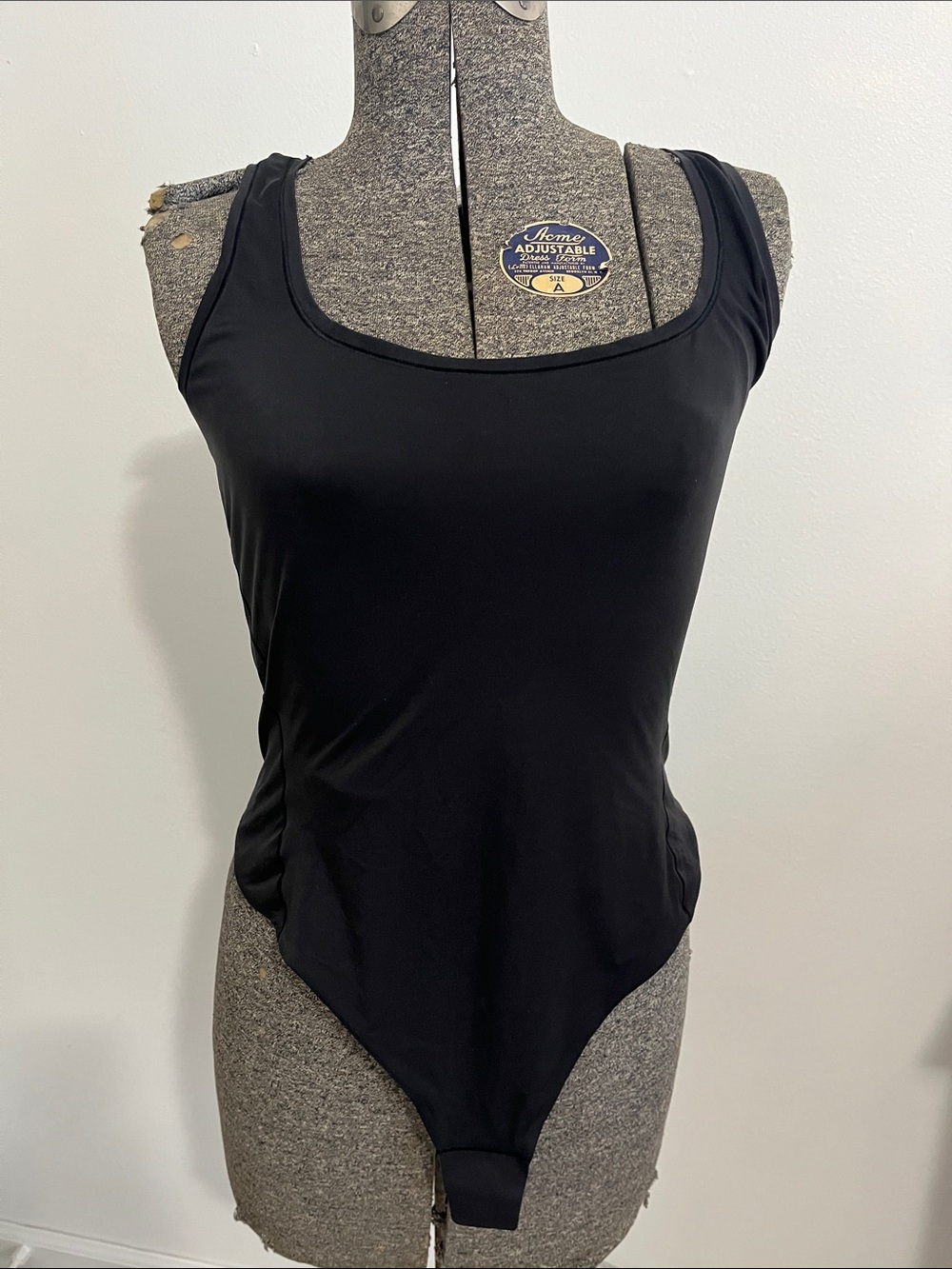 lululemon athletica Black Scoop Neck Bodysuit